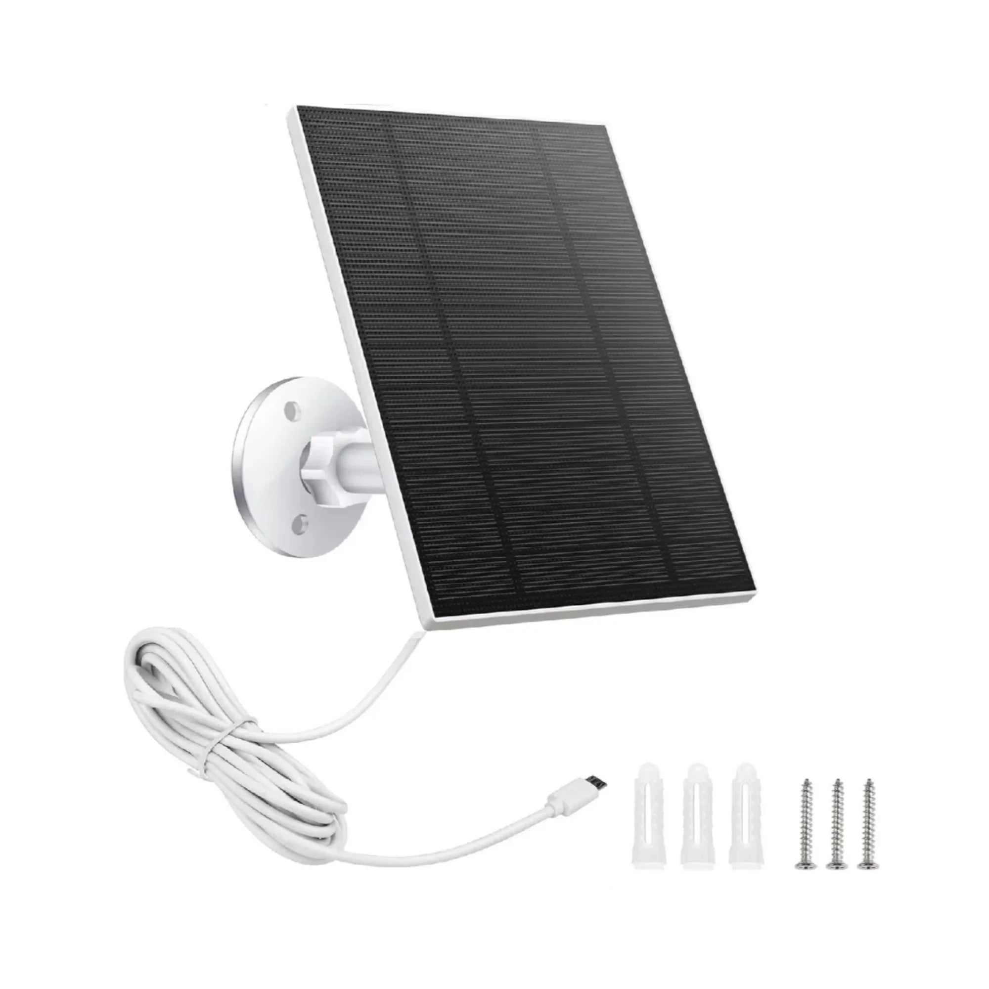 Panneau solaire 10W pour caméra de sécurité – 5V Type-C – Étanche IP65