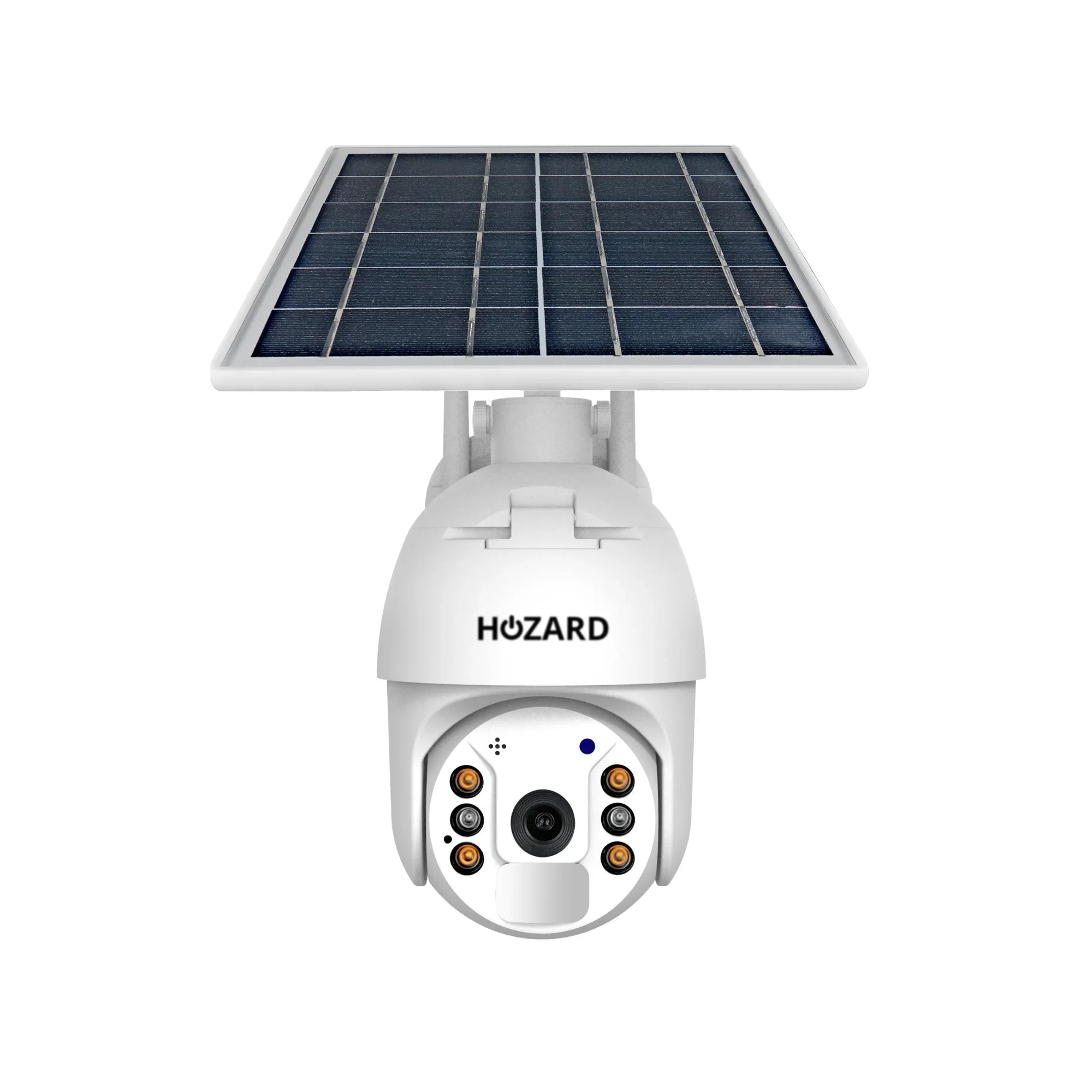 Caméra de surveillance 4G – caméra extérieure 2K avec panneaux solaires – détection intelligente par IA – blanche