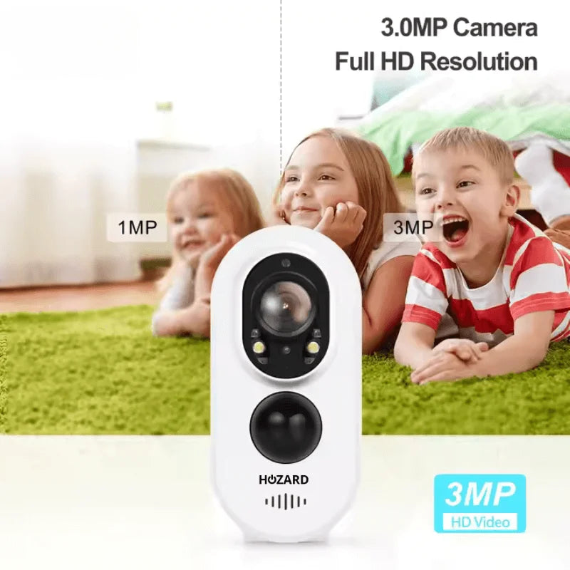 Caméra de Surveillance – Alarme Sans Fil et à Batterie – iP66 - Inclut une Carte SD 32 GB – Pack A à D