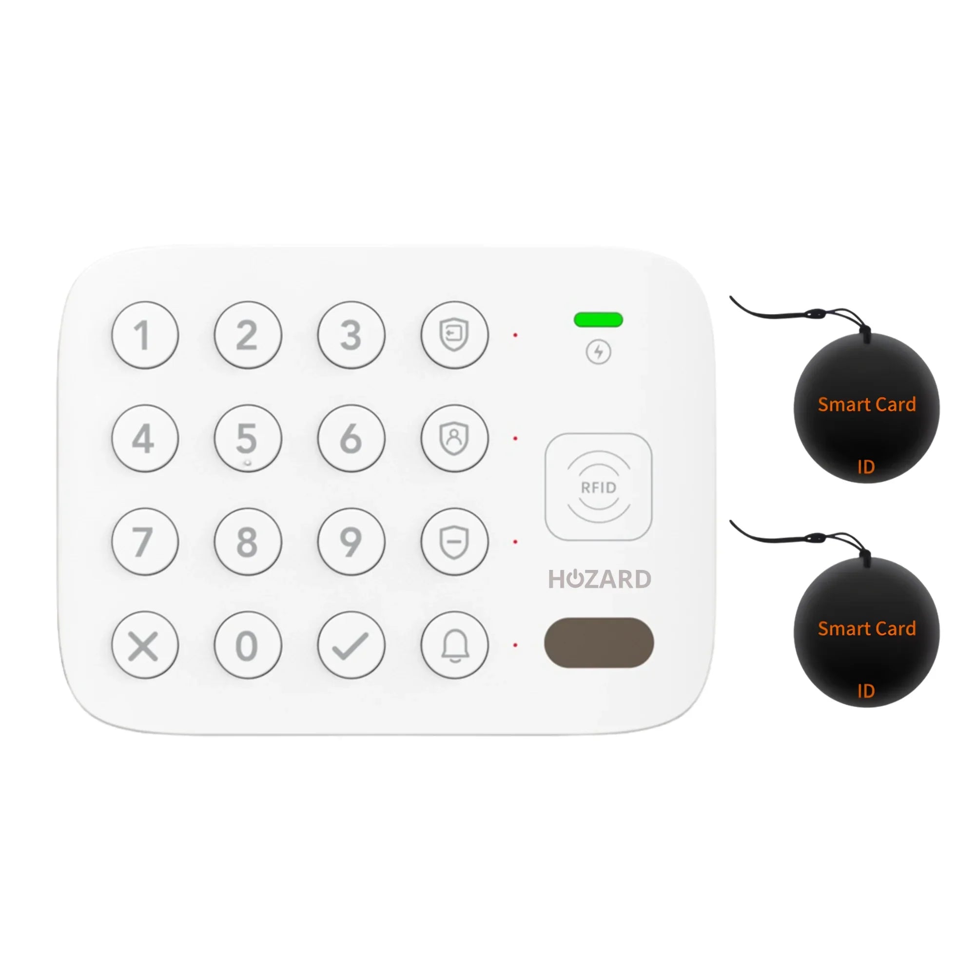 Panneau de commande intelligent V2 – batterie longue durée – 2 badges RFID
