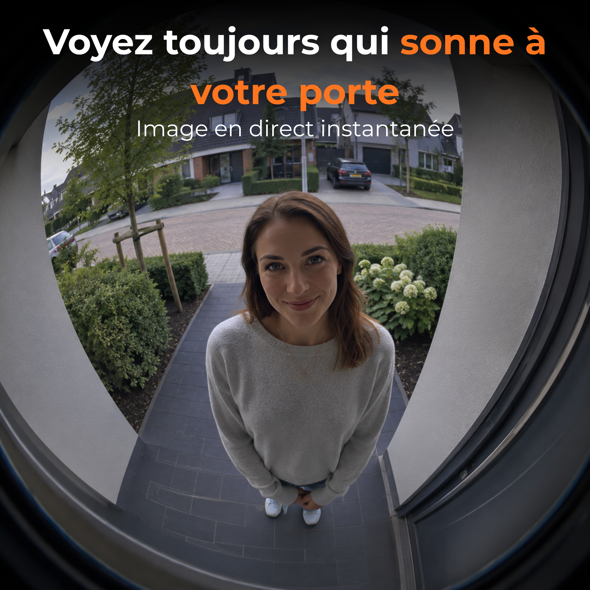 Sonnette vidéo avec caméra et moniteur 32GB – Wi-Fi + application – écran IPS 5 pouces