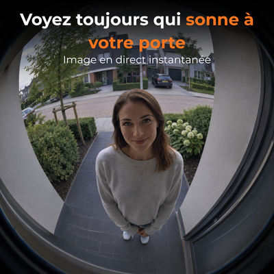 Sonnette vidéo avec caméra et moniteur 32GB – Wi-Fi + application – écran IPS 5 pouces