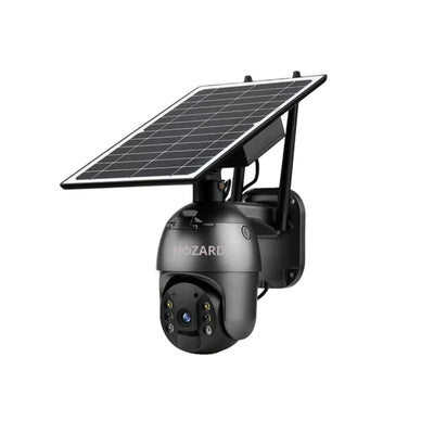 Caméra de sécurité 4G – Caméra extérieure 2K avec panneau solaire – Détection intelligente AI – Noir