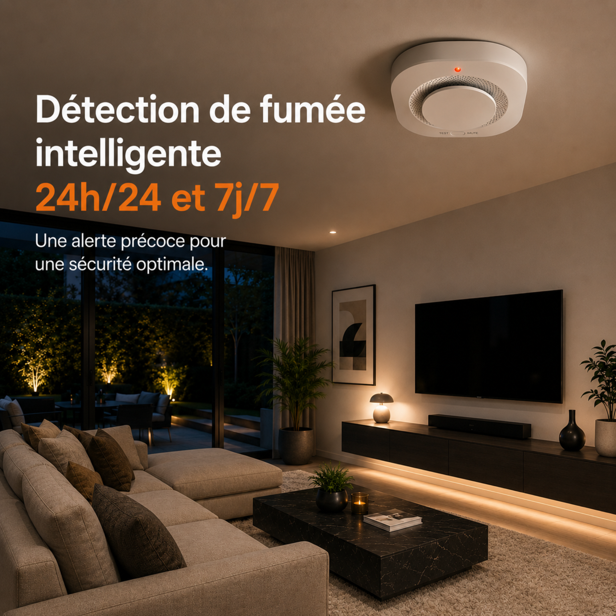 Détecteur de Fumée – Détecteur de Fumée Sans Fil – Pack A à D