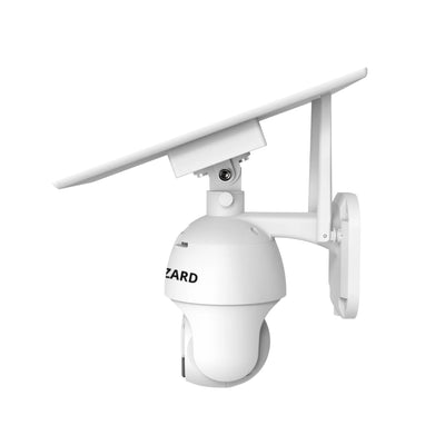 Caméra de surveillance 4G – caméra extérieure 2K avec panneaux solaires – détection intelligente par IA – blanche