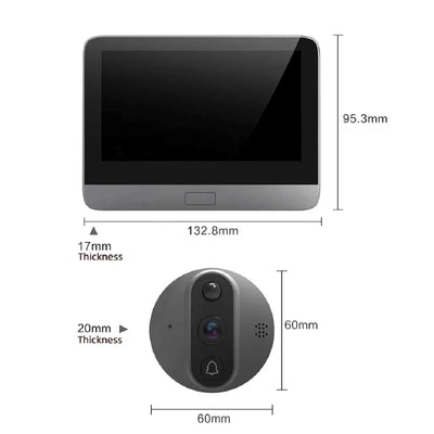 Sonnette avec Caméra – Visiophone Sans Fil – Batterie 5000mAh