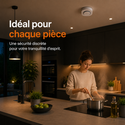 Détecteur de Fumée – Détecteur de Fumée Sans Fil – Pack A à D