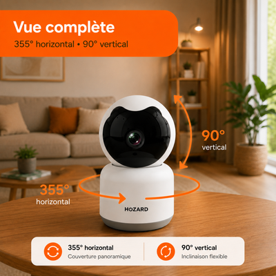 Caméra de sécurité – 1080P – Caméra pour animaux – WiFi – Compatible avec les packs A à D