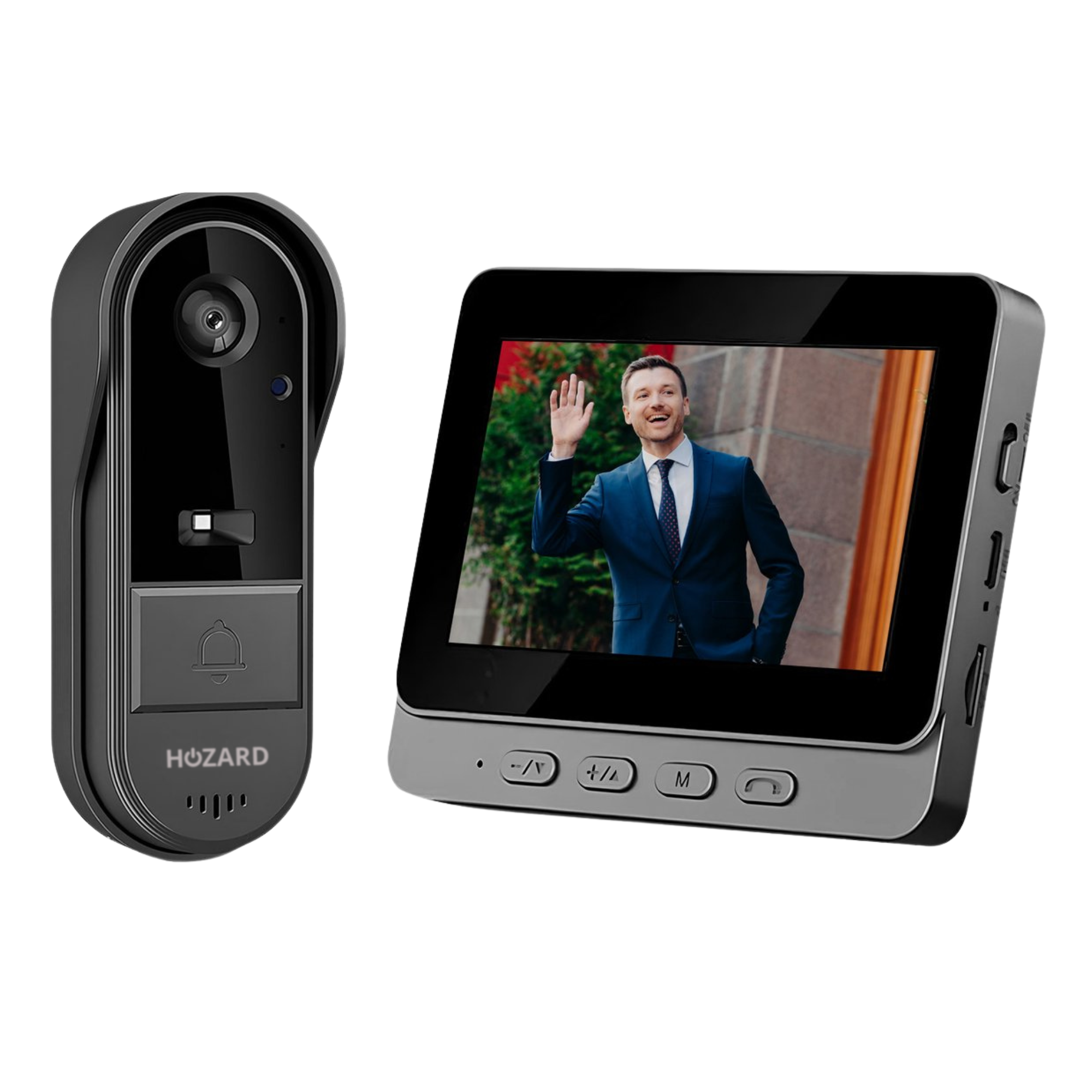 Sonnette avec caméra – Sonnette vidéo – Écran IPS 4,3 pouces