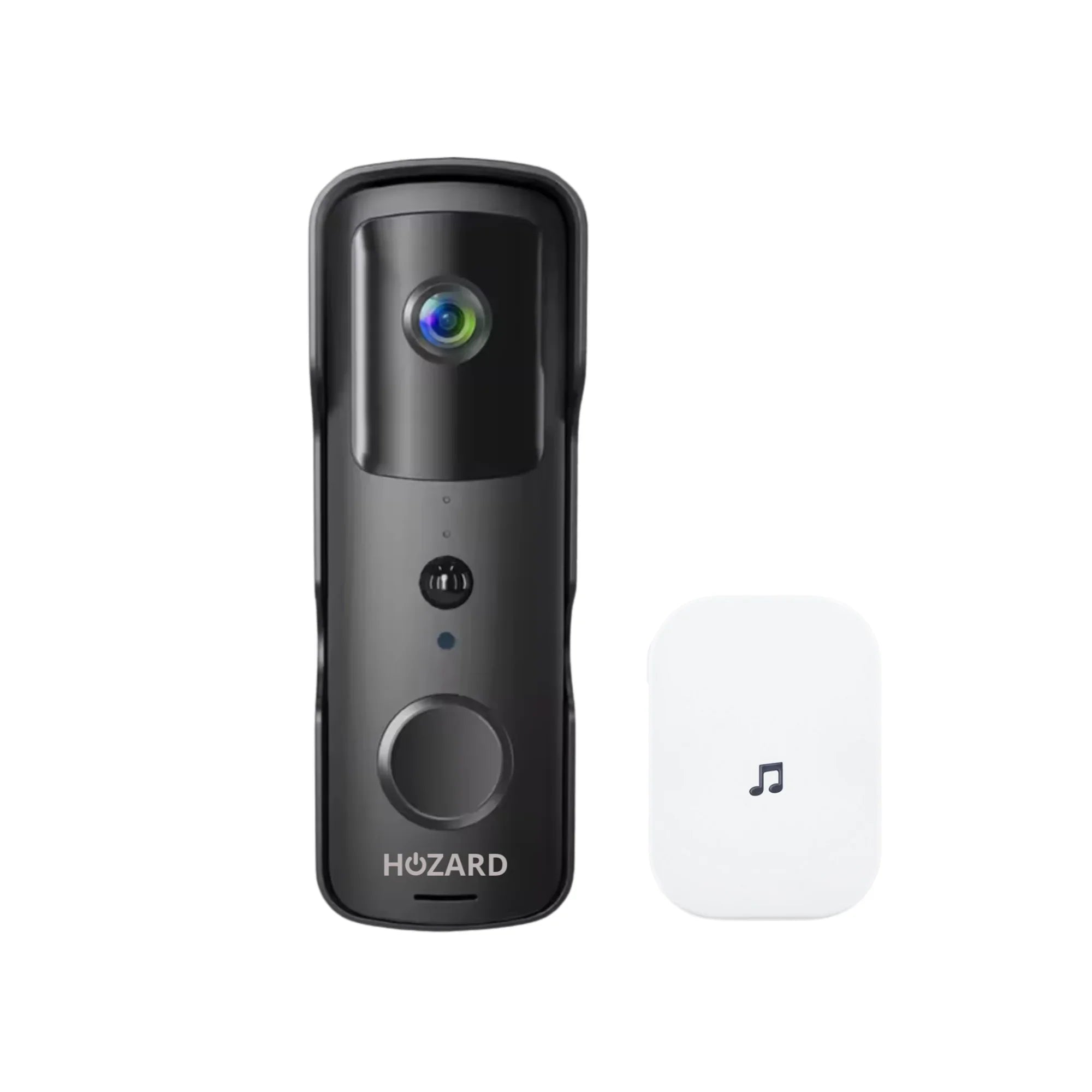 Sonnette avec Caméra et DingDong – Visiophone Sans Fil – 5200 mAh - Noir