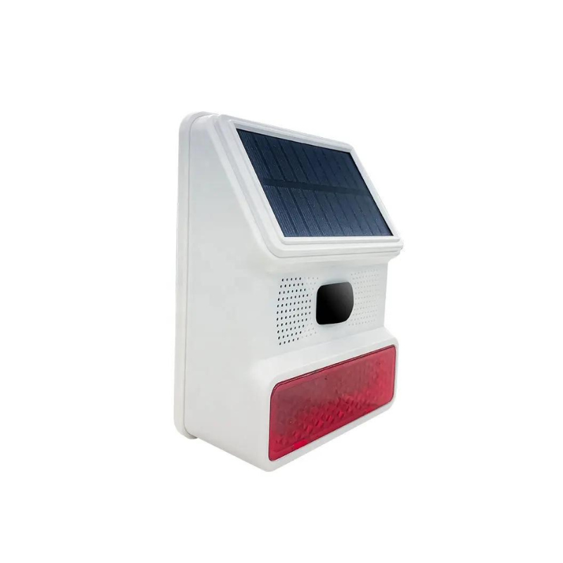 Sirène Extérieure Sans Fil – 100 dB – Panneau Solaire – Pack A à D