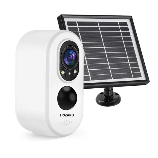 Caméra de Surveillance Extérieure – Avec Panneau Solaire – IP66 Résistante à l'Eau – Inclut une Carte SD de 32 Go – Pack A à D