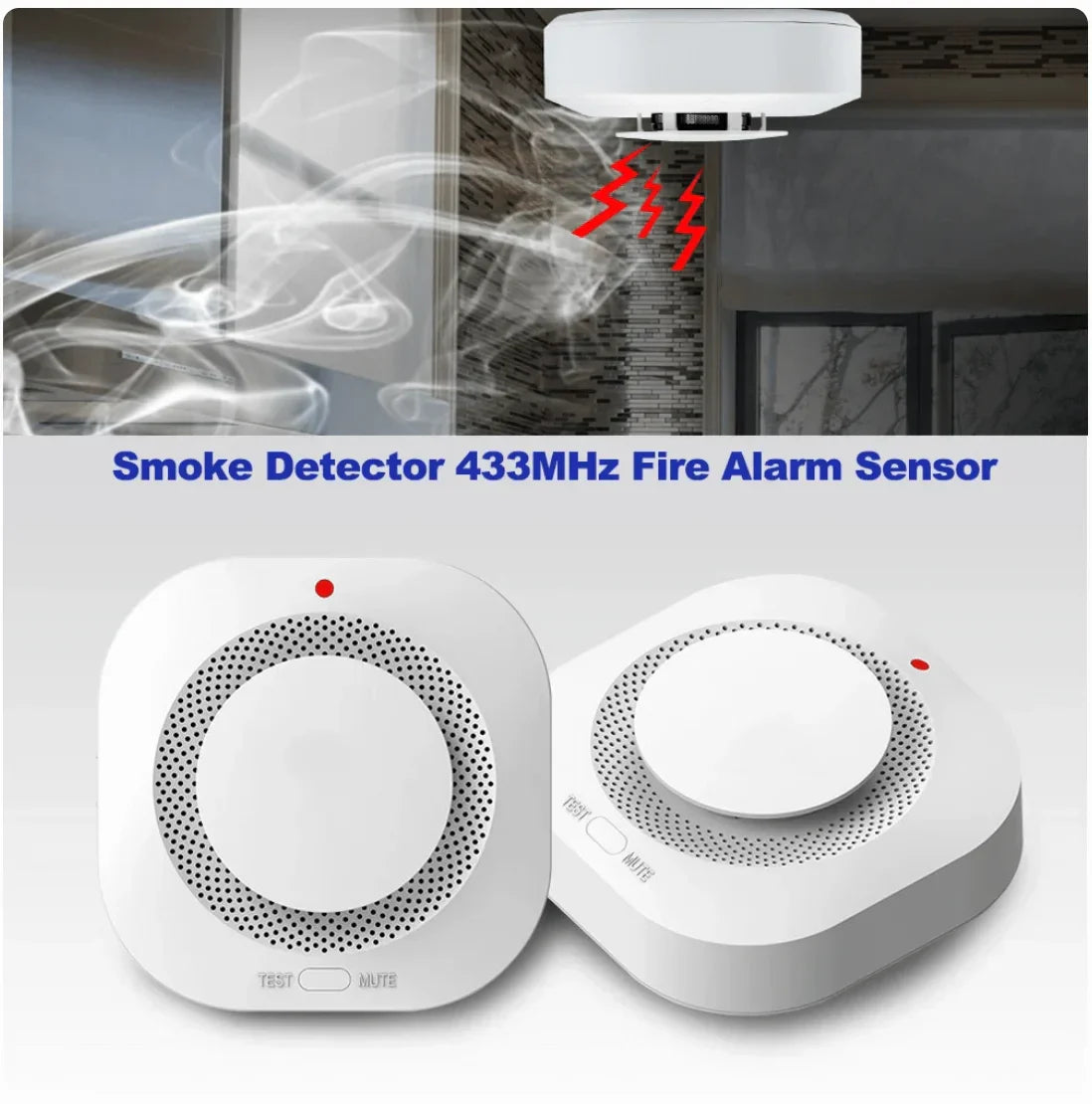 Détecteur de Fumée – Détecteur de Fumée Sans Fil – Pack A à D