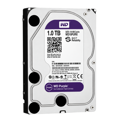 WD Purple 1TB Surveillance HDD - 24/7